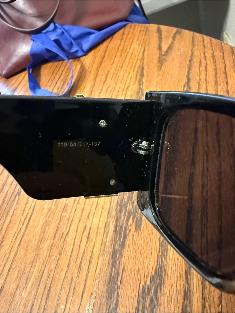 YSL black cat eye sunglasses large women’s - Picture 6 of 6